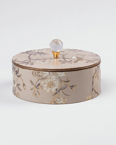 Rustic White Wooden Storage Box