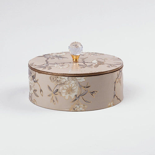 Rustic White Wooden Storage Box