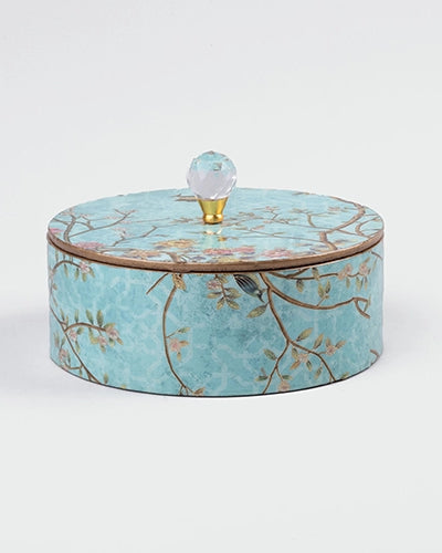 Exquisite Round Wooden Storage Box