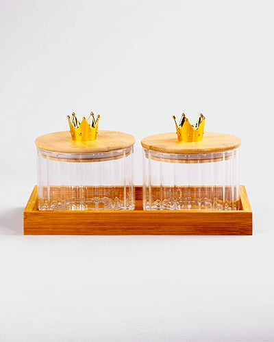 Opulent Glass Dry Fruit Jar Set