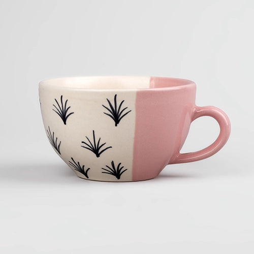 Charming Hand-Painted Soup Mug (Set of 4)