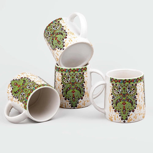 Royal Rajasthani Art Coffee Mug (Set of 4)