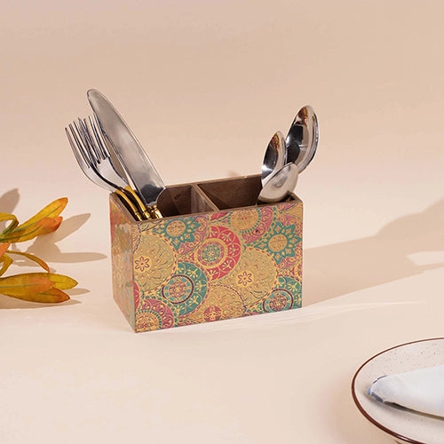 Floral Bliss Wooden Organizer