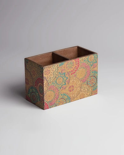 Floral Bliss Wooden Organizer