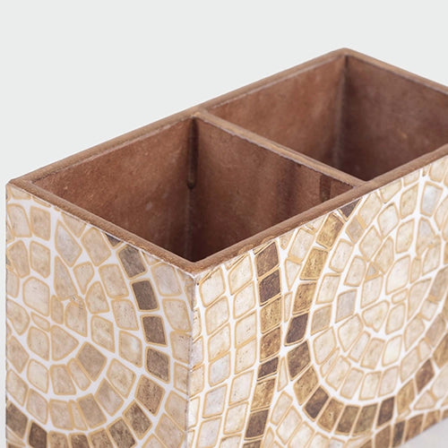 Elegant Mosaic Wooden Organizer