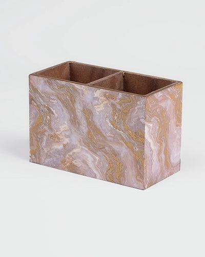 Marble Effect Cutlery Organizer