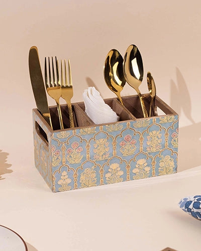 Vintage Floral Cutlery Organizer