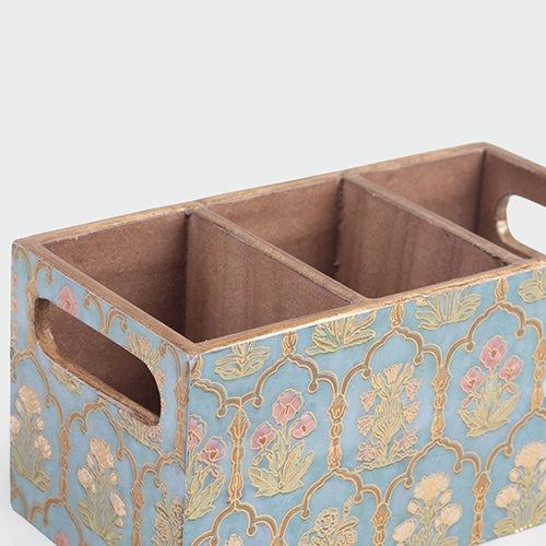 Vintage Floral Cutlery Organizer
