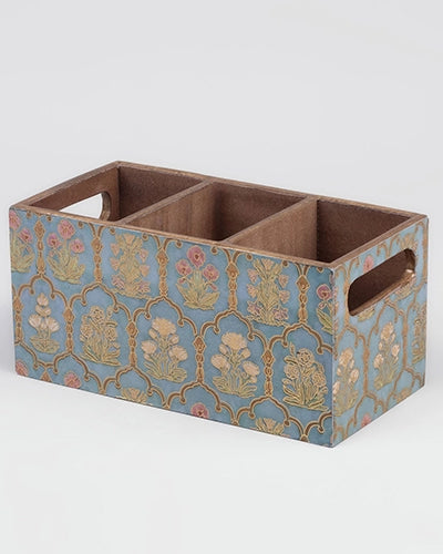 Vintage Floral Cutlery Organizer