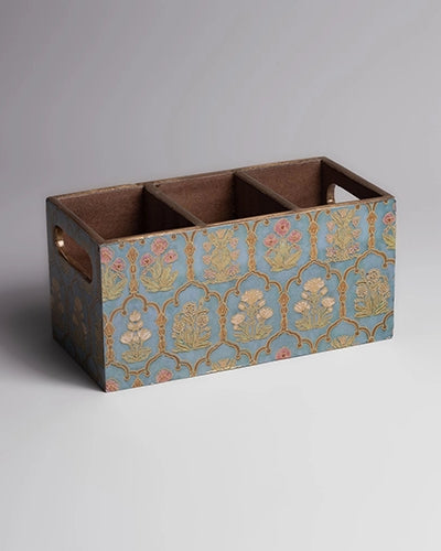 Vintage Floral Cutlery Organizer