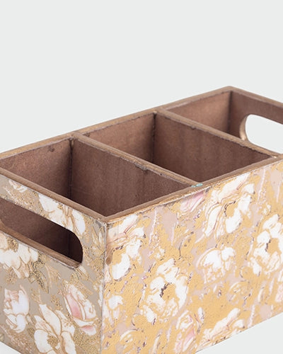 Roses Motif Cutlery Organizer