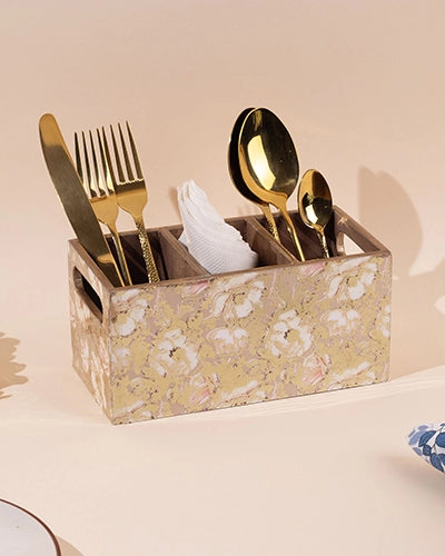 Roses Motif Cutlery Organizer