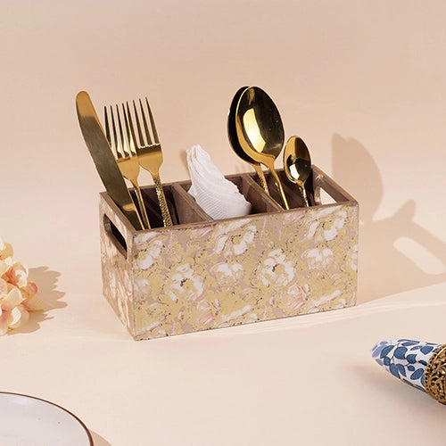 Roses Motif Cutlery Organizer