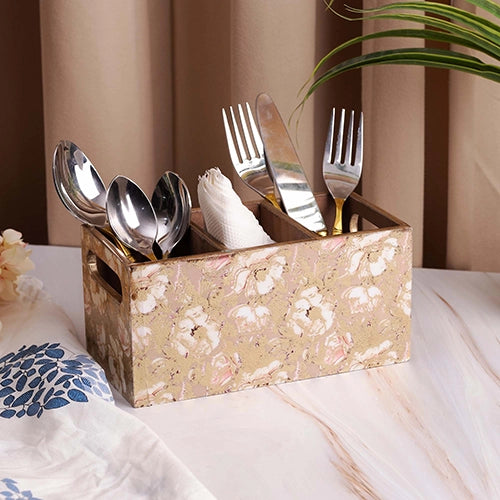 Roses Motif Cutlery Organizer