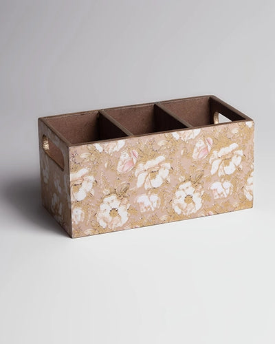 Roses Motif Cutlery Organizer