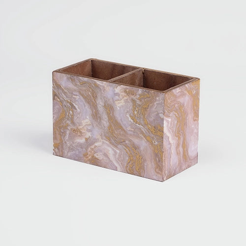 Marble Effect Pen Stand