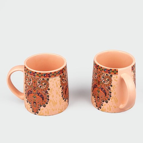 Eclectic Handpainted Coffee Mug (Set of 2)