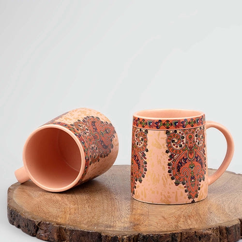 Eclectic Handpainted Coffee Mug (Set of 2)