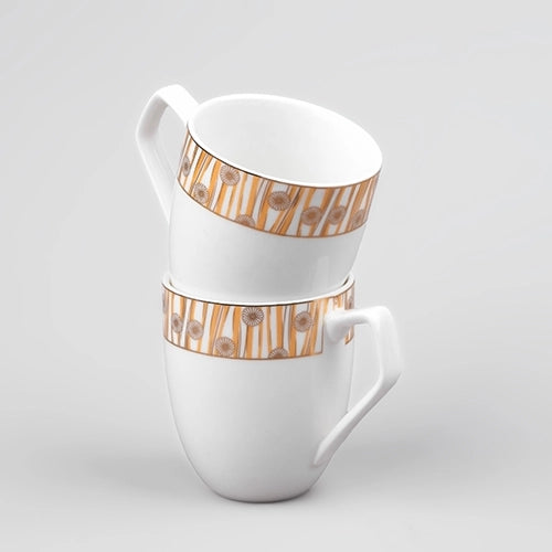 Opulent Gold Printed Tea Cup (Set of 2)