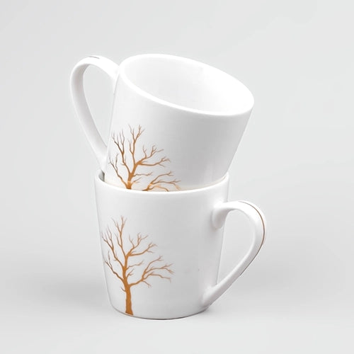 Exquisite White Porcelain Cup (Set of 2)