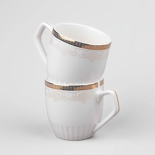 White Gold Porcelain Cup (Set of 2)