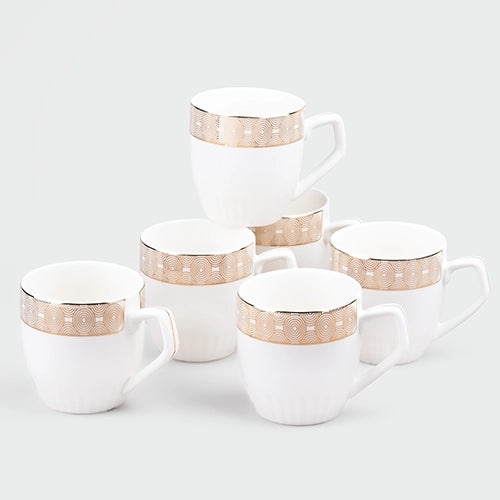 Classic White Tea Cup (Set of 6)