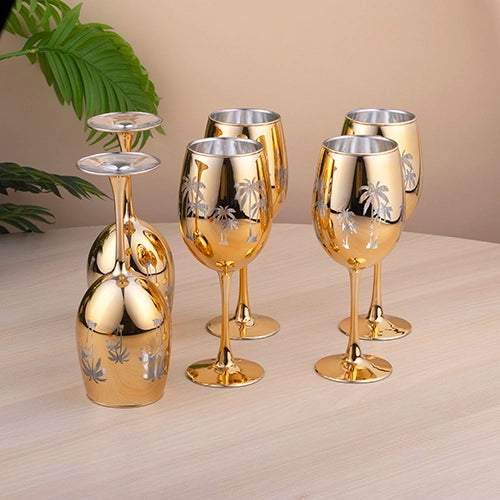 Golden Wine Glass (Set of 6)