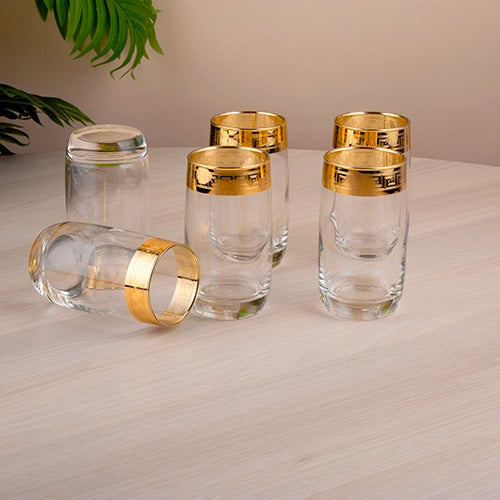 Gold-Plated Juice Glasses (Set of 6)