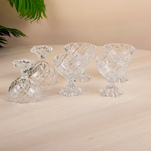 Geometric Textured Glass (Set of 6)