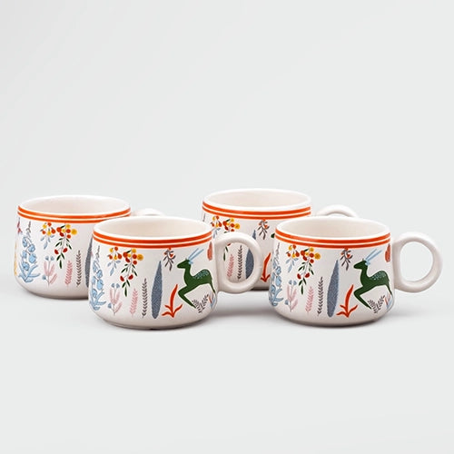 Forest Theme Tea Cup (Set of 4)