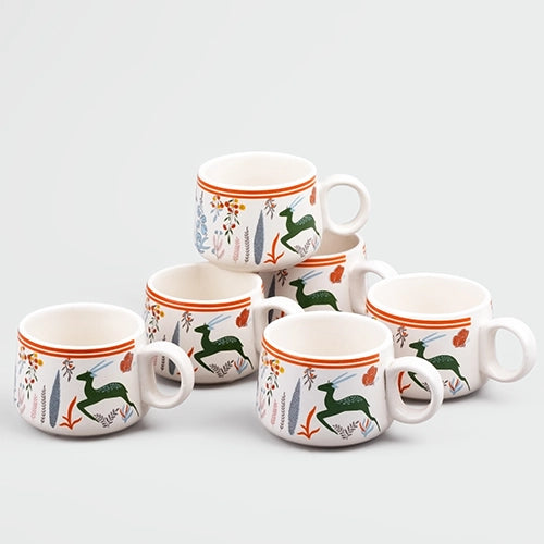 Forest Theme Tea Cup (Set of 6)