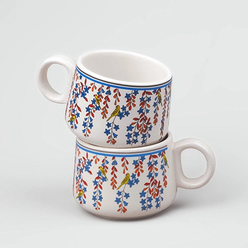 Floral Printed Tea Cup (Set of 2)