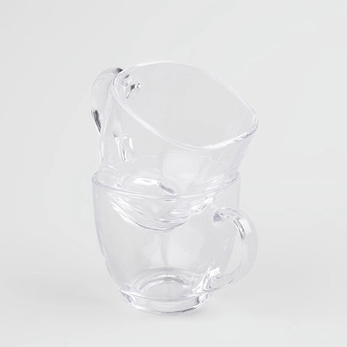 Aesthetic Glass Tea Cup (Set of 2)