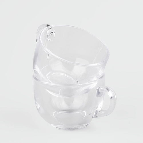 Round Transparent Tea Cup (Set of 2)