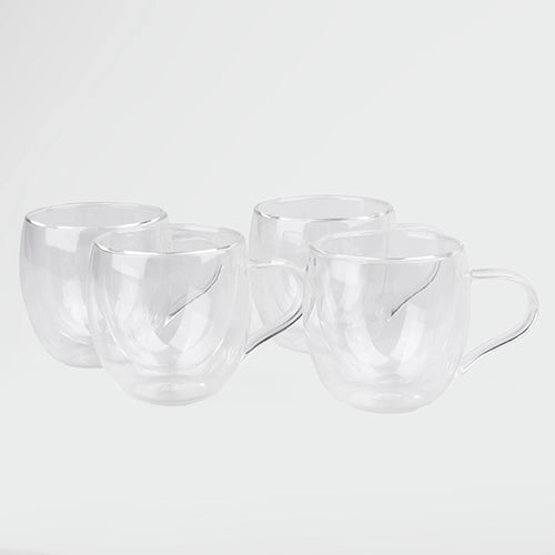 Classic Glass Tea Cup (Set of 4)