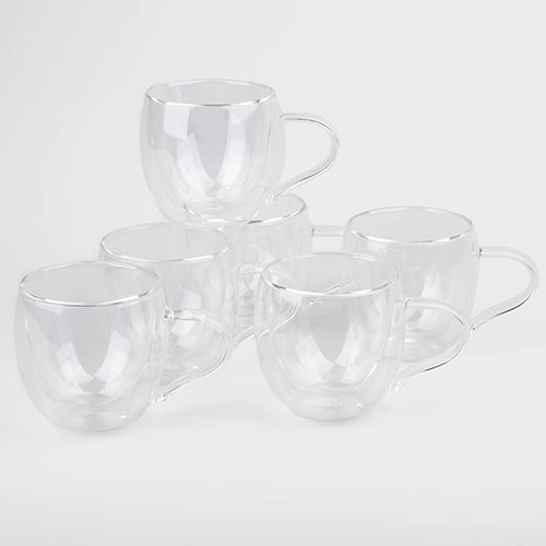 Classic Glass Tea Cup (Set of 6)
