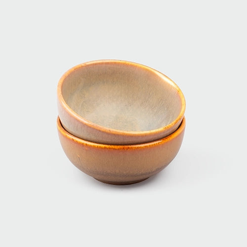 Opulent Italian Glazed Ceramic Bowls (Set of 2)