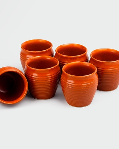 Rustic Ceramic Kulhad (Set of 6)