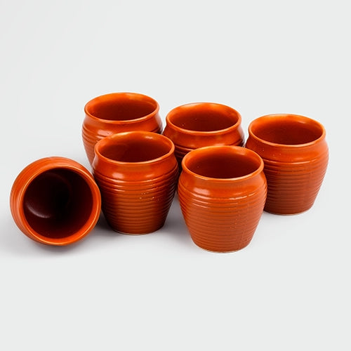 Rustic Ceramic Kulhad (Set of 6)