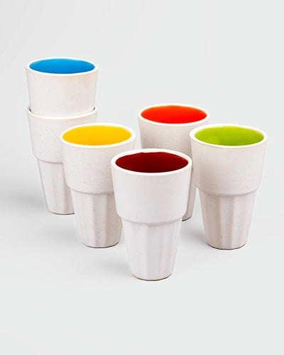 Versatile Ceramic Tea Kulhad Set with Stand