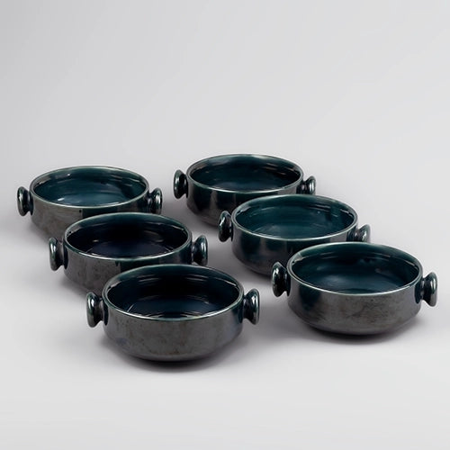 Luxurious Porcelain Green Bowl (Set of 6)