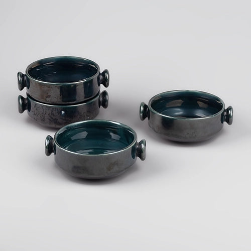 Luxurious Porcelain Green Bowl (Set of 4)