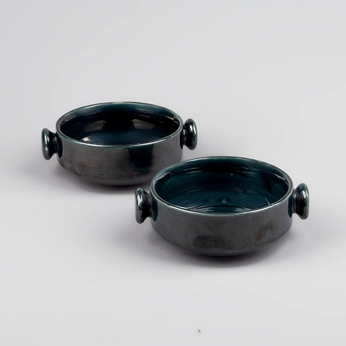Luxurious Porcelain Green Bowl (Set of 2)