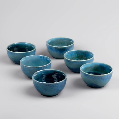 Eclectic Blue Snack Bowl (Set of 6)