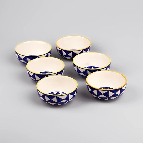 Elegant Artisan Handcrafted Bowl (Set of 6)