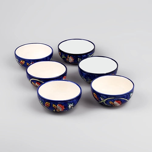Handpainted Ceramic Katori Bowl (Set of 6)