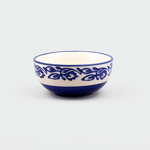 Timeless Blue Blossom Ceramic Bowl (Set of 2)