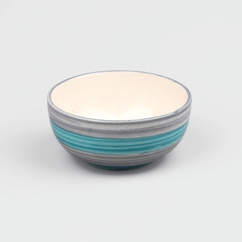 Opulent Sea Green Ceramic Dessert Bowl (Set of 6)