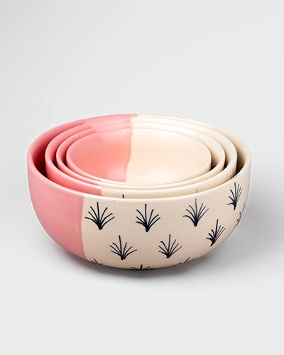 Premium Blush Pink Bowl (Set of 4)