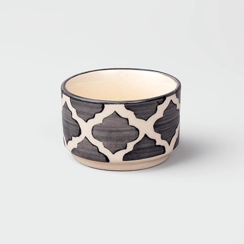 Elegant Grey Ceramic Mini Dip Bowl (Set of 4)